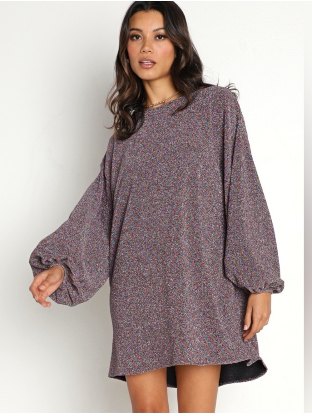 Show me your MuMu Sure Thing Mini Rainbow Shimmy Dress - NEW WITH TAGS